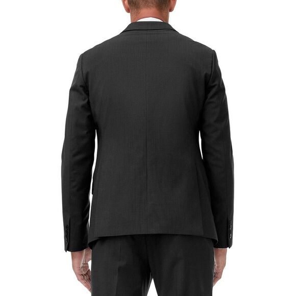 Armani Exchange Mens Slim Fit Wool Micro Stripe Suit Jacket 46 Regular Charcoal - Picture 2 of 3